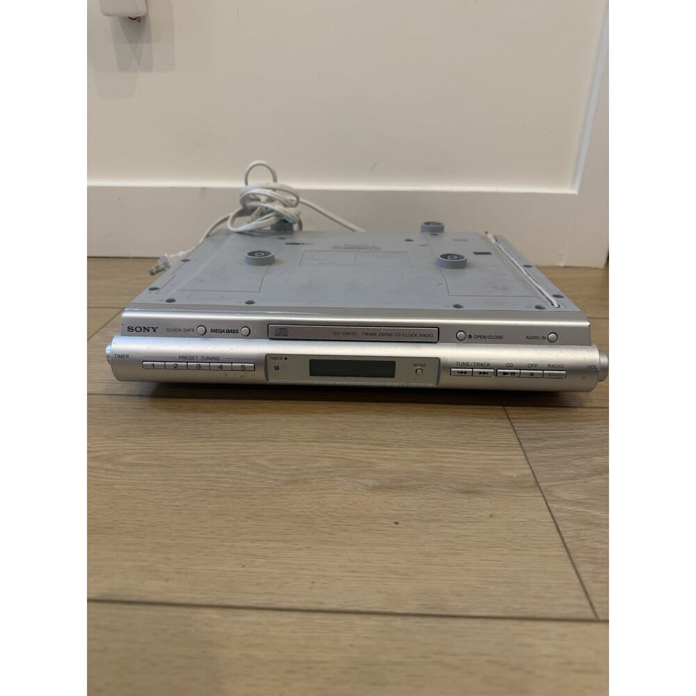 Sony ICF-CDK50 Under The Cabinet Kitchen Radio/CD Player No Remote or Mounts